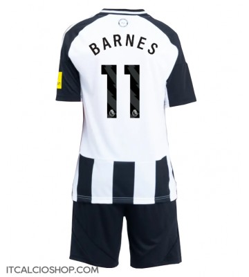 Newcastle United Harvey Barnes #11 Prima Maglia Bambino 2024-25 Manica Corta (+ Pantaloni corti)